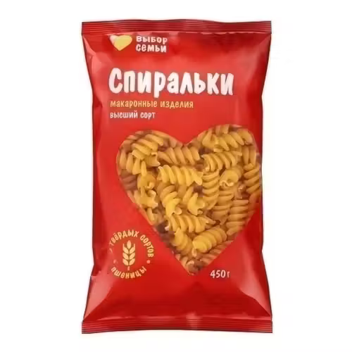 Макаронй Вйбор Сем и Спирал Ки 450 г
