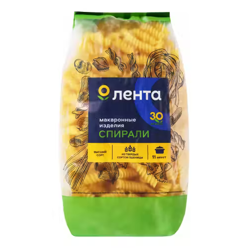 Макаронные изделия Лента спирали 450 г
