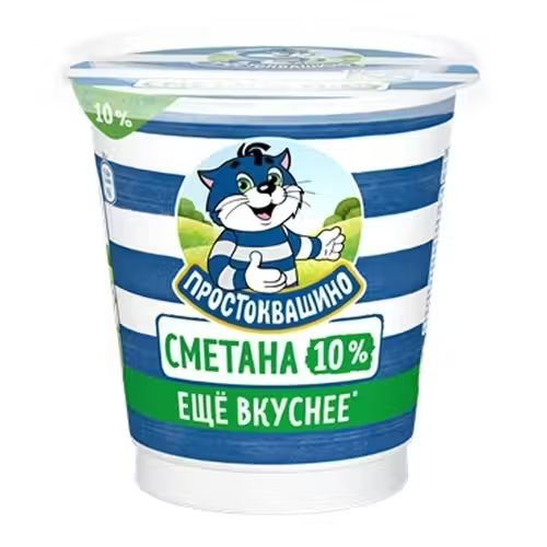 Сметана 10 Простоквашино БЗМЖ 300 г