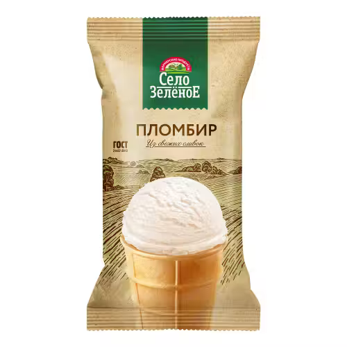 Мороженое Село Зеленое пломбир стаканчик 90 г