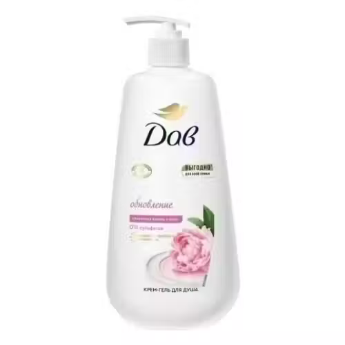 Крем гель для душа Dove обновление сливочная ваниль и пион 610 мл