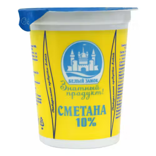 Сметана Белый замок 10 БЗМЖ 350 г