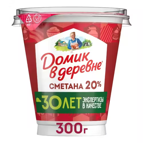 Сметана 20 Домик в Деревне 300 г