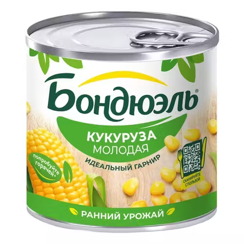 Кукуруза Бондюел Молодая Консервированная 170 г
